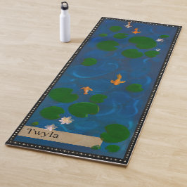 Personalisierter Lotus Teich Yogamatte