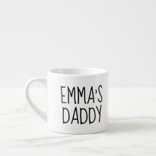 Personalisierter Love You Daddy Foto-Espressotasse Espressotasse