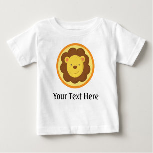 Personalisierter Löwe Baby T-shirt