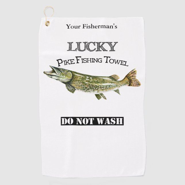Personalisierter Lucky Pike Handtuch (Vorderseite)