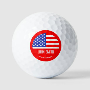 Personalisierter lustiger amerikanischer Golfspiel Golfball
