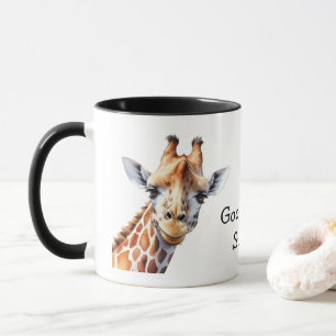 Personalisierter lustiger Giraffenliebhaber Tasse
