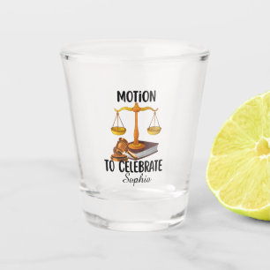 Personalisierter lustiger Jurastudent Schnapsglas