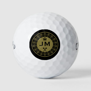 Personalisierter lustiger königlicher Golfball