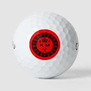 Personalisierter lustiger königlicher Golfball