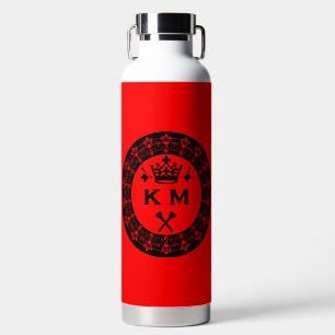 Personalisierter lustiger königlicher Golfball Trinkflasche
