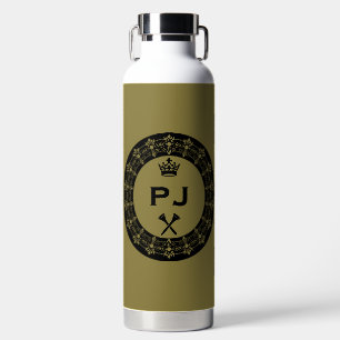 Personalisierter lustiger königlicher Golfball Trinkflasche