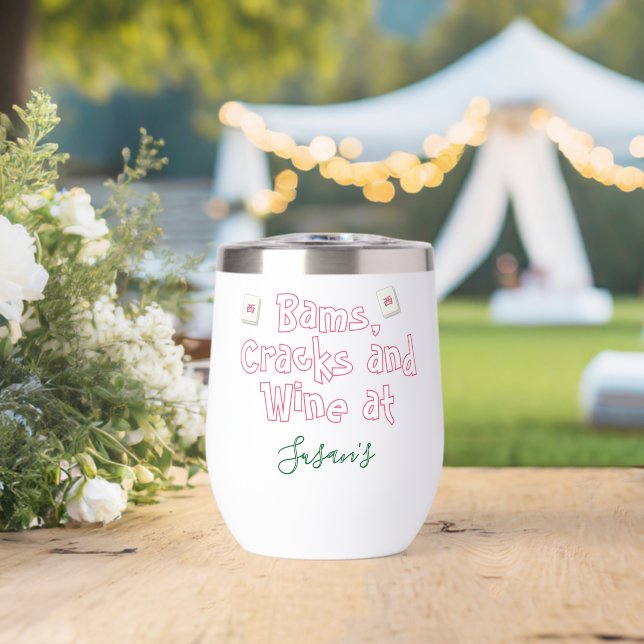 Personalisierter lustiger Mahjong-Bams-Cracks-und- (Hochzeit (gedreht))