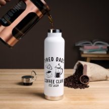 Personalisierter lustiger müder Väter Kaffeeklub E