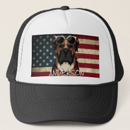 Personalisierter, lustiger niedlicher Boxer Truckerkappe