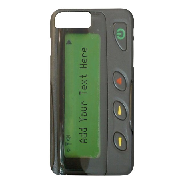 Personalisierter lustiger Pager der alte Schule90s Case-Mate iPhone Hülle (Rückseite)