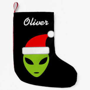 Personalisierter lustiger Santa Alien Weihnachts-S Kleiner Weihnachtsstrumpf