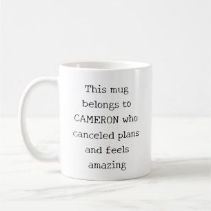 Personalisierter lustiger Zitat-Introvertierter-Ha Kaffeetasse