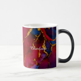 Personalisierter Luxus-Marbel-Muster-Tasse mit ind Verwandlungstasse