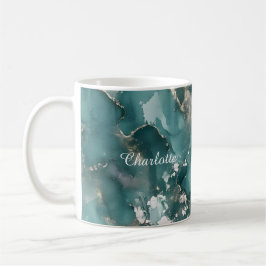 Personalisierter Luxus-Marmor-Muster-Tasse mit ind Kaffeetasse