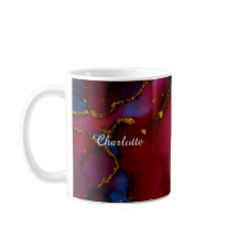 Personalisierter Luxus-Marmor-Muster-Tasse mit ind
