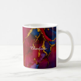 Personalisierter Luxus-Marmor-Muster-Tasse mit ind Kaffeetasse