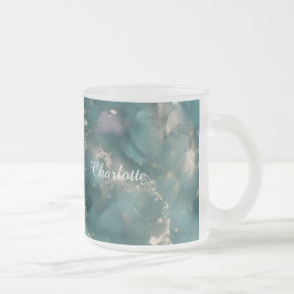 Personalisierter Luxus-Marmor-Muster-Tasse mit ind Mattglastasse