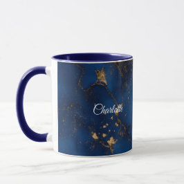 Personalisierter Luxus-Marmor-Muster-Tasse mit ind Tasse