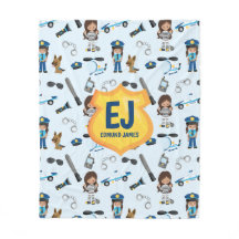 Personalisierter Mädchen-Polizei-Abzeichen-Name