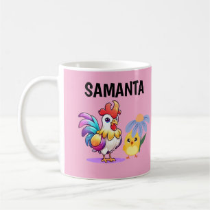 Personalisierter Magischer Hahn Becher Kaffeetasse