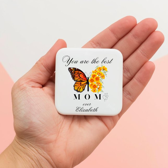 Personalisierter Magnet mit floralem Schmetterling (Von Creator hochgeladen)