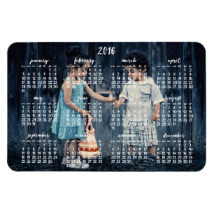 Personalisierter Magnetkalender 2016 4x6 Magnet