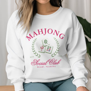 Personalisierter Mahjong-Social-Club Sweatshirt