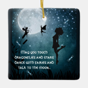 Personalisierter Mai Sie tanzen mit Fairies Irish  Keramikornament