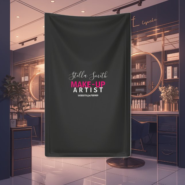 Personalisierter Makeup-Künstler-Standard Banner (Von Creator hochgeladen)