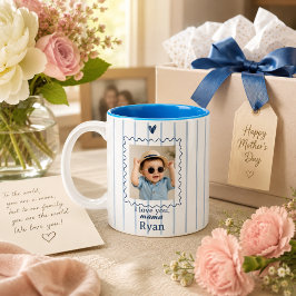 Personalisierter Mama-Becher mit Baby-Foto Zweifarbige Tasse