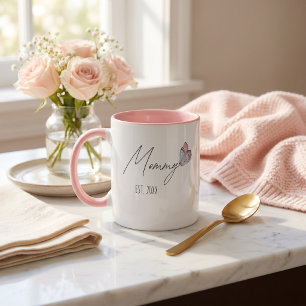 Personalisierter Mama-EST.-Jahr-Becher zum Muttert Tasse