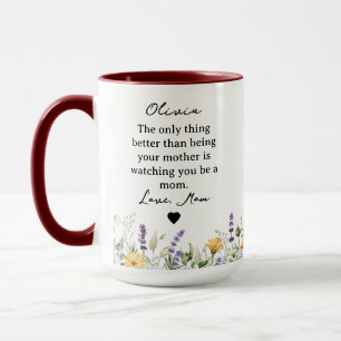 Personalisierter Mamma-Garten Individuelle Blume Tasse