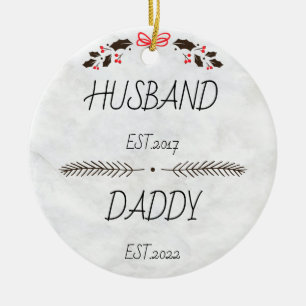 Personalisierter Mann Daddy - Neues Geschenk von P Keramik Ornament