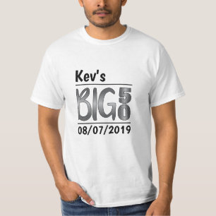 Personalisierter Mannes50. Geburtstag T-Shirt