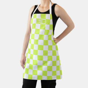 Personalisierter Markierter Neon Lime Green Highli Schürze