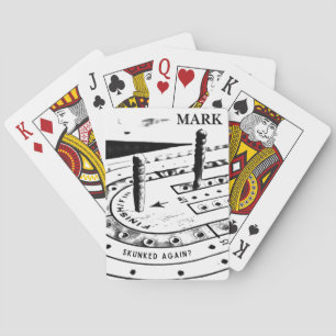 Personalisierter Markierungsname Cribbage Spielkarten