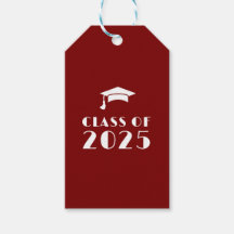 Personalisierter Maroon und weißer Abschluss