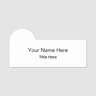 Personalisierter maßgeschneiderter professioneller namensschild