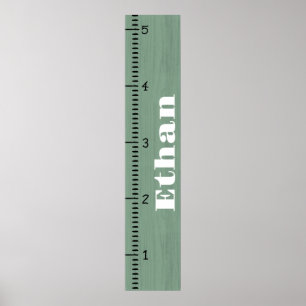 Personalisierter Maßstab für menschliches Wachstum Poster