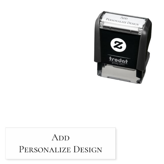 Personalisierter Maßstempel 1,4" x 0,4" Permastempel (Beispiel)