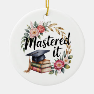 Personalisierter Master-Abschluss Keramik Ornament