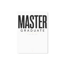Personalisierter Master Absolvent 2026 Name