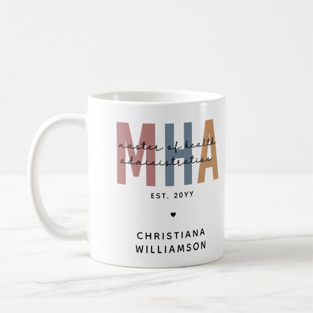 Personalisierter Master of Health Administration Kaffeetasse (Links)