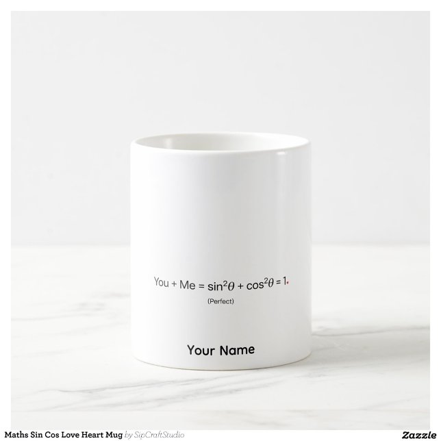 Personalisierter Math Couples Becher Sin Cos Kaffeetasse (Von Creator hochgeladen)