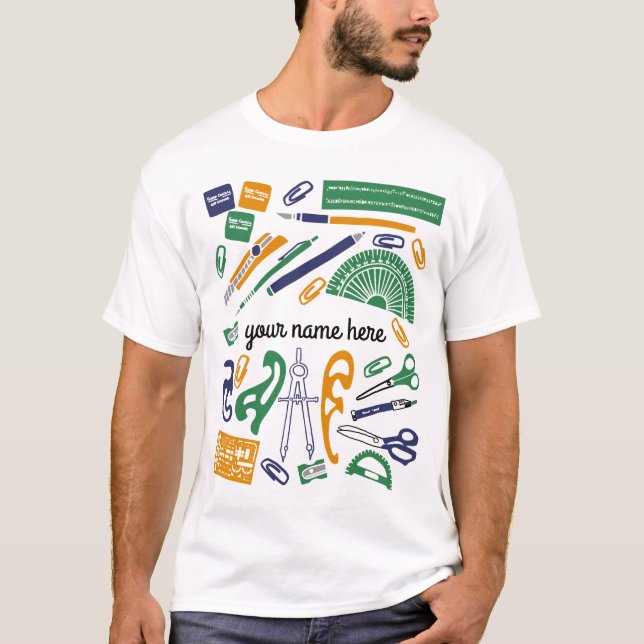 Personalisierter Mathematiklehrer-T - Shirt (Vorderseite)