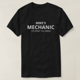 Personalisierter Mechaniker für Männer, individuel T-Shirt