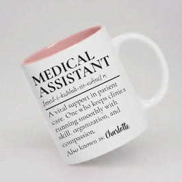 Personalisierter Medizinischer Assistenten Becher Zweifarbige Tasse
