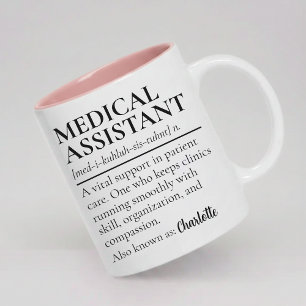 Personalisierter Medizinischer Assistenten Becher Zweifarbige Tasse