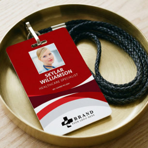 Personalisierter medizinischer Logo-ID-Fotoausweis Ausweis